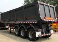 Three-Axle Back Flip Dump Semi-Trailer